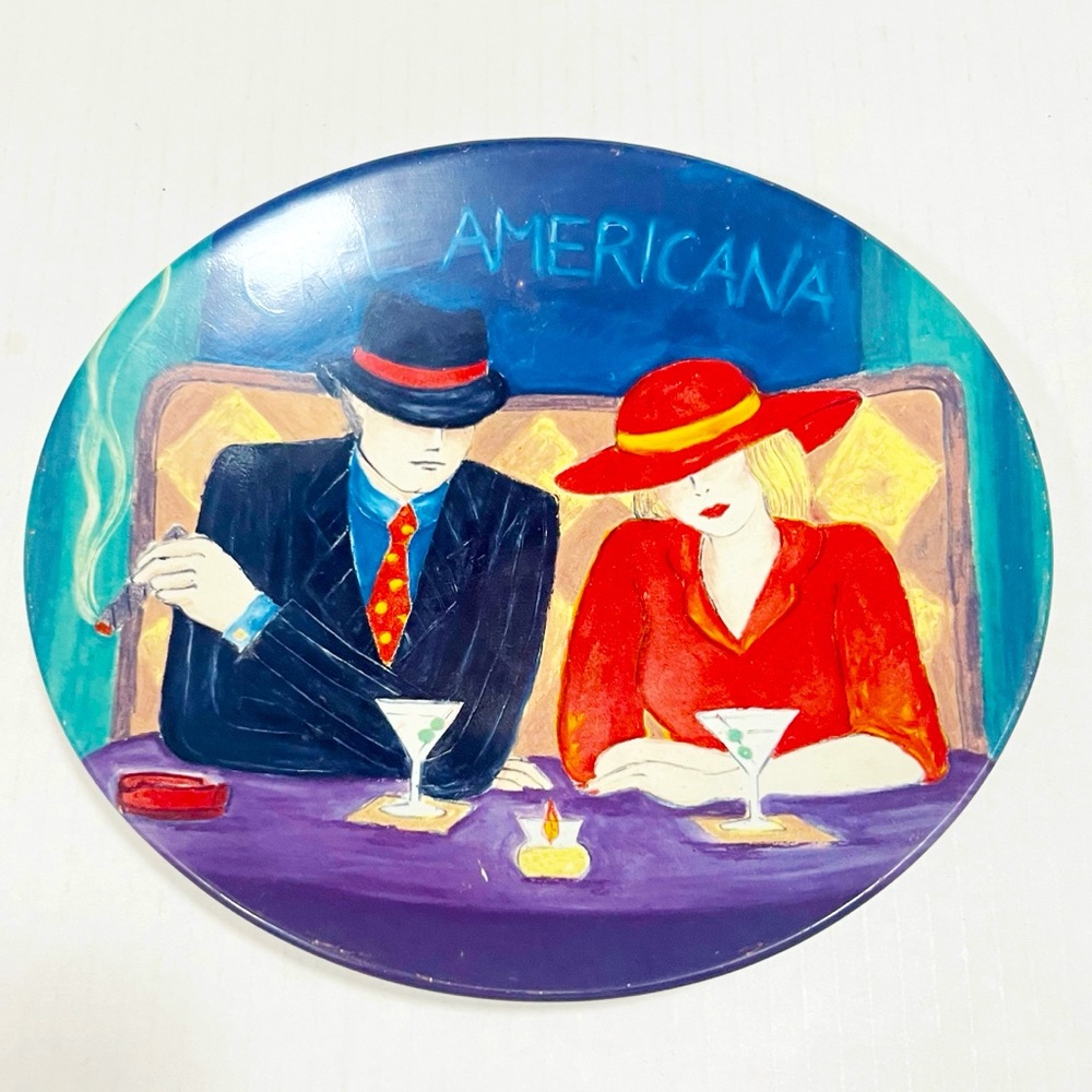 SANGO CAFE AMERICANA 98 4911 Dinner  Plate Martini Bar New